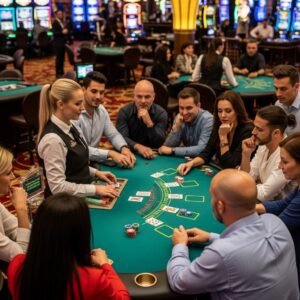 People Playing Blackjack