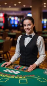 Smiling Pretty Blackjack Dealer